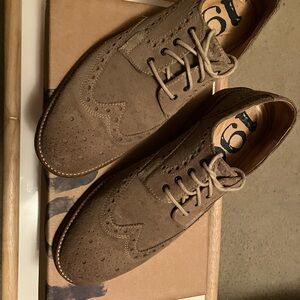 1901 Tan Suede Oxford Shoes